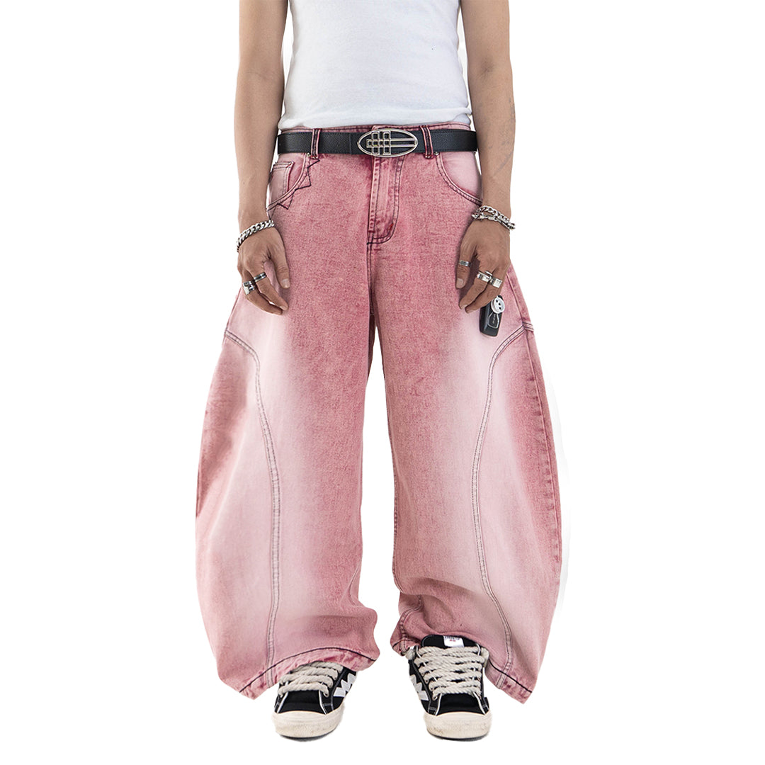 A1 Wide Barrel - Grain Dual Pink - Jeans – DENIMITUP