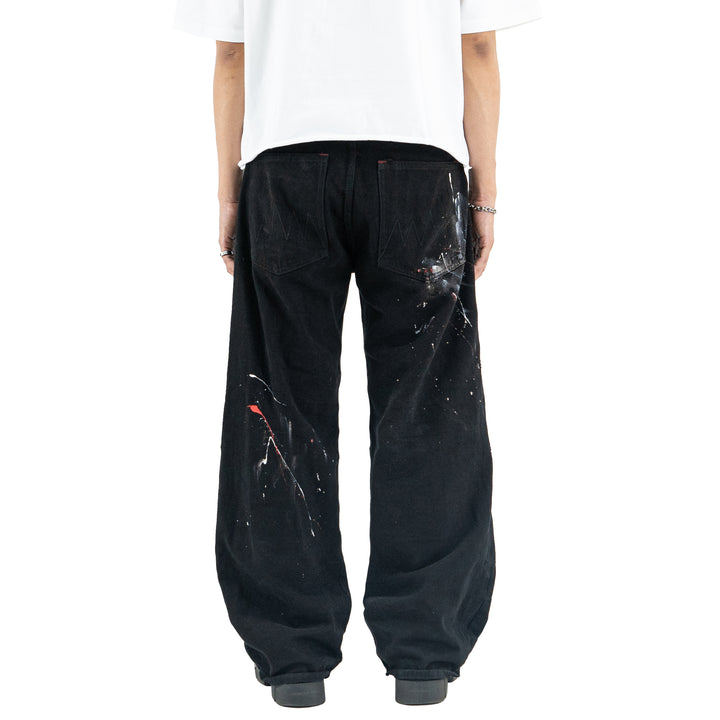 H1 Baggy Quad Viper - Burst of venom black - Jeans Pants – DENIMITUP