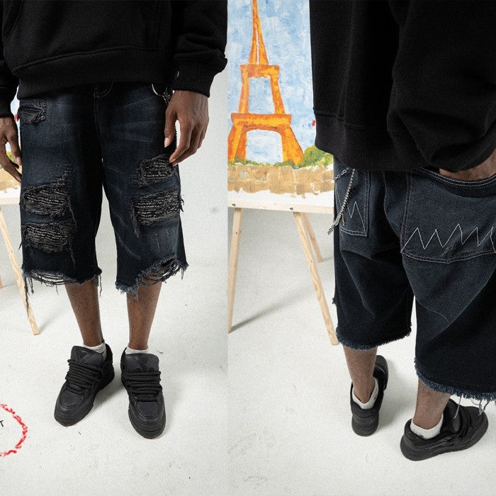 H1 Tri Songket Jorts - Ash grey - Short Pants – DENIMITUP