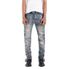 M1 skinny - Waxed Vintage blue