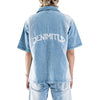 DENIMITUP embroidered work denim shirt - Side light blue - Shirt