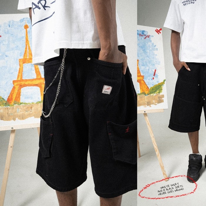 A1 Carpenter Jorts - Black - Men Short Pants – DENIMITUP