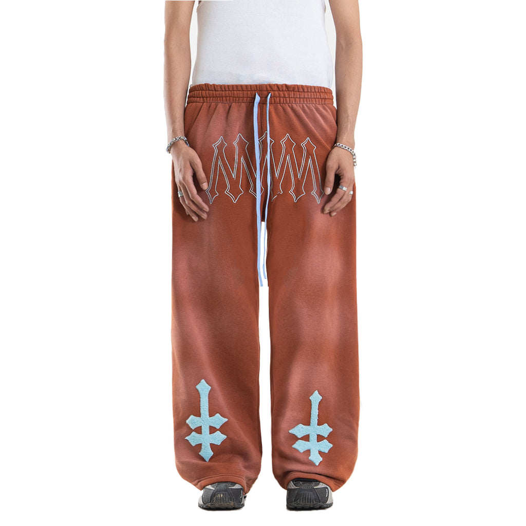 H Zigzag Sweat Pants - Cosmic Orange - Pants – DENIMITUP