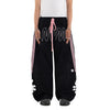 DENIMITUP × SMWGW H BLURRED 2-WAY TRACK PANTS - BLACK