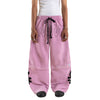 DENIMITUP × SMWGW H BLURRED 2-WAY TRACK PANTS (JORTS) - PINK WASHED