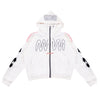 DENIMITUP × SMWGW H BLURRED CHEONGSAM - RAW WHITE - HOODIE