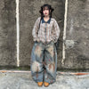 A1 Low Waist Wide Barrel Ladies Jeans - Vintage Blue Monett