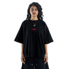 H Embroidered Denimitup Baby Terry - Black - T-Shirt
