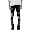 M1 Leather Patches - Jet Black Splash - Jeans Pants