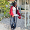 H1 Low Waist Baggy Ladies Jeans - Ash Grey - Jeans