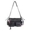 The H Messenger Bag - Snowish Waxed Brown Splatter