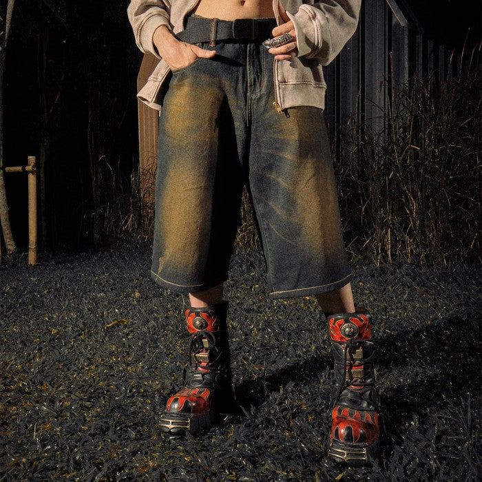 H1 jorts - Rusted bronze - Short Pants – DENIMITUP