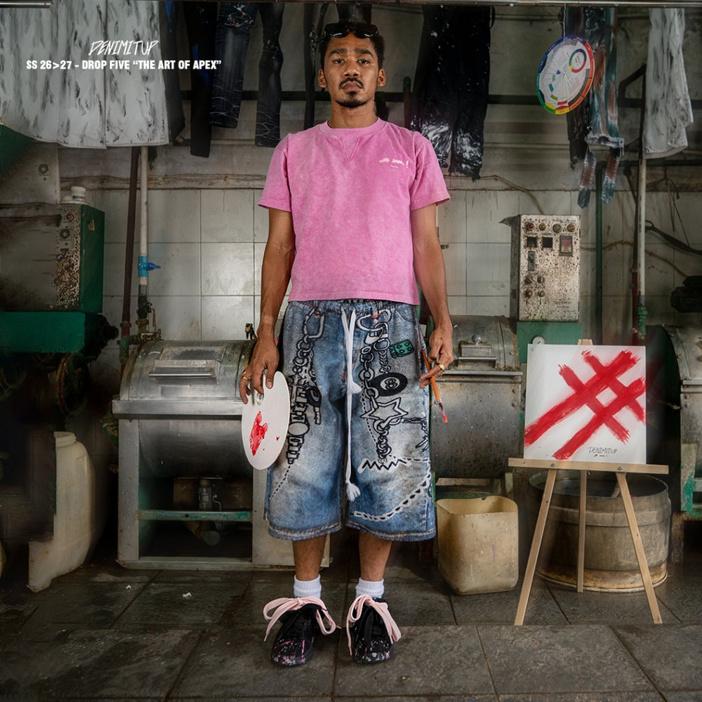 SECTION DROP FLERE DENIM 44 OURS 深水 The Crop Raquette - Drop Shot | MOTHER DENIM