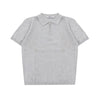 Denimitup Knit Polo - Light Grey Textured - Knit