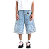 A1 Carpenter Jorts - Ice blue Splatter - Jeans