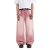 H1 Baggy H Embroidered Back Pocket - Pink Washed - Jeans