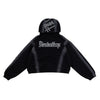 Denimitup Songket Broken Sewn - Black Spray - Hoodie