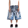 Fleenim Jorts – Cartoon Chain Faded Blue - Pants