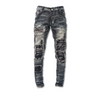 M1 biker patch - Ash grey - Jeans Pants